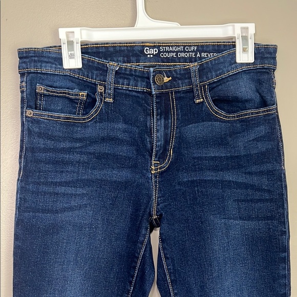 GAP Straight Cuff Jean Women's Navy 8 / 29R - Picture 2 of 6